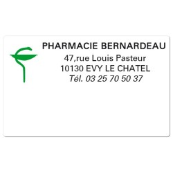 Etiquette Pharmacie 63x38mm...