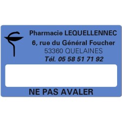 Etiquette Pharmacie...