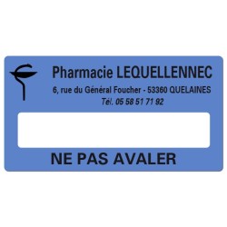 Etiquette Pharmacie...