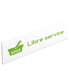 Tête de rayon Libre service - Illustration standard par Pictographix