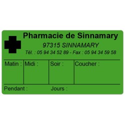 Etiquette Pharmacie...