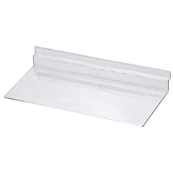 Tablette droite pour panneau rainuré