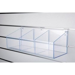 Bax en plexiglass - 3 compartiments