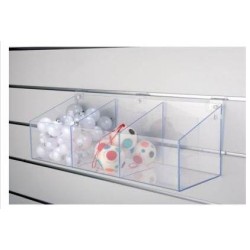 Bax en plexiglass - 3 compartiments