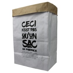 Sac papier Kraft à double épaisseur - 22 x 36 + 14 cm