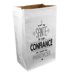 Sac papier Kraft à double épaisseur - 22 x 36 + 14 cm