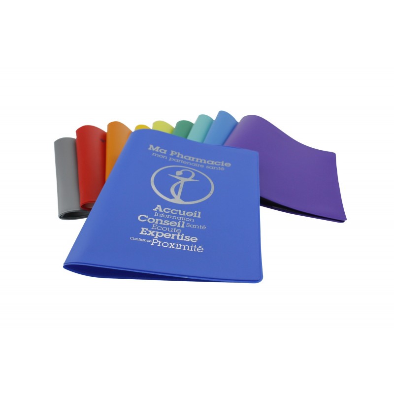 Porte-carte Vitale PVC mat color - 2 poches - personnalisé