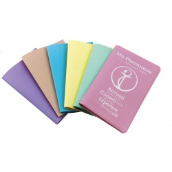 Porte carte pvc Pastel, 2 poches, 130x95mm