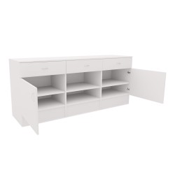 Paire de portes pour Plan de travail H70 L2x35cm