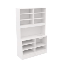 Meuble haut de laboratoire, largeur 145 cm avec evier