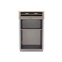 Comptoir d'accueil simple - Gamme Alpha Métal
