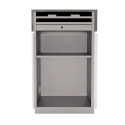 Comptoir d'accueil simple - Gamme Alpha Métal