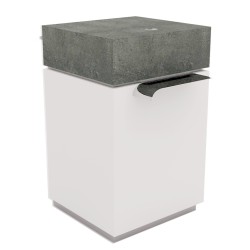 Comptoir d'accueil simple - Gamme Alpha Métal