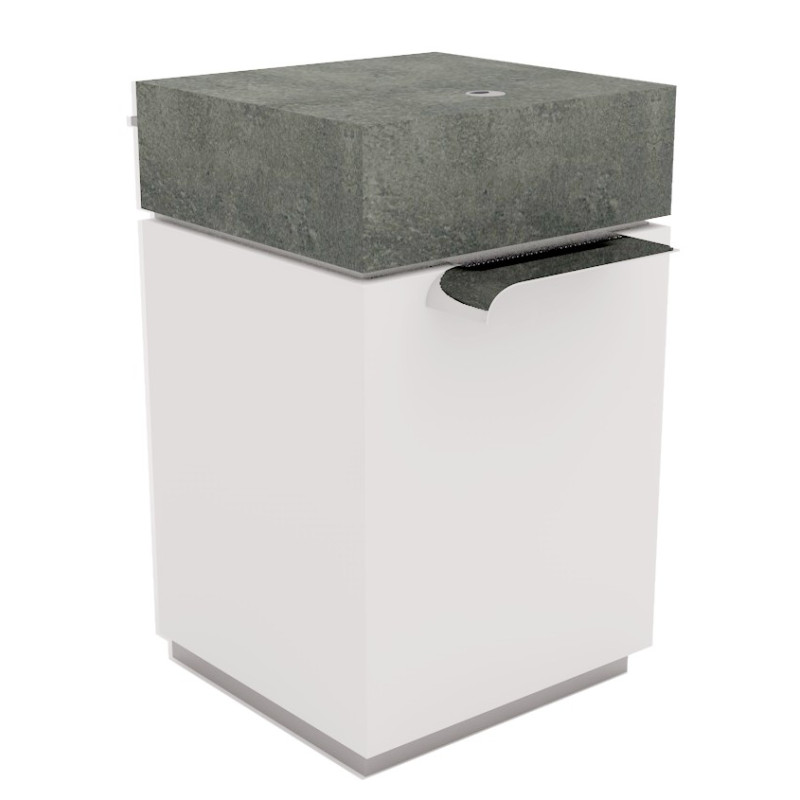 Comptoir d'accueil simple - Gamme Alpha Métal