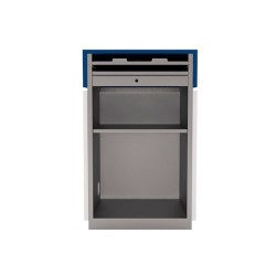 Comptoir d'accueil simple - Gamme Alpha Métal