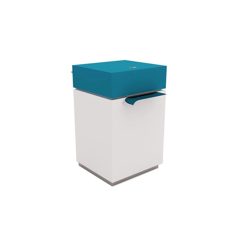 Comptoir d'accueil simple - Gamme Alpha Métal