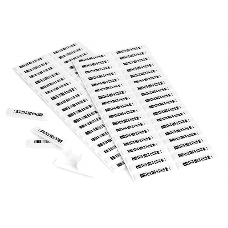 Étiquettes anti-vol adhésives sensibles à 3 lamelles - Lot de 5000