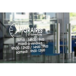 Horaires adhésifs en vinyle - Horloge moderne 1