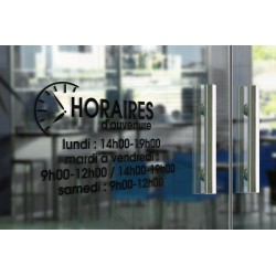 Horaires adhésifs en vinyle - Horloge moderne 1