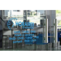 Horaires adhésifs en vinyle - Horloge moderne 1