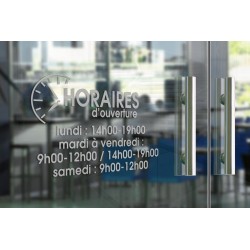 Horaires adhésifs en vinyle - Horloge moderne 1