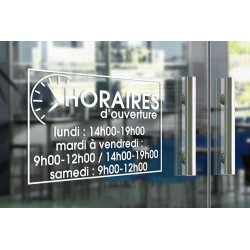 Horaires adhésifs en vinyle - Horloge moderne 1