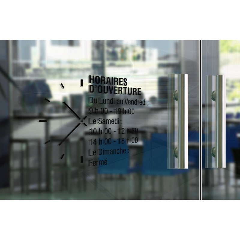 Stickers horaires adhésifs - Cadrant