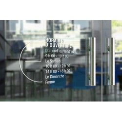 Stickers horaires adhésifs - Horloge moderne 2