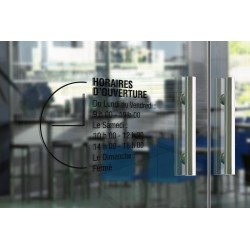 Stickers horaires adhésifs - Horloge moderne 2