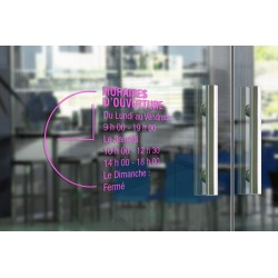Stickers horaires adhésifs - Horloge moderne 2