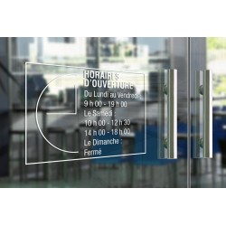 Stickers horaires adhésifs - Horloge moderne 2