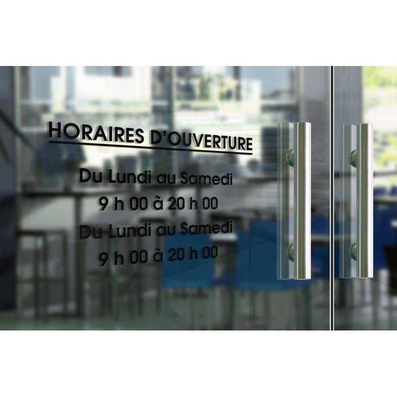Stickers horaires adhésifs - Classique