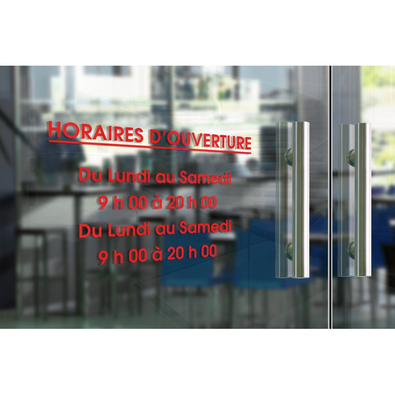 Stickers horaires adhésifs - Classique