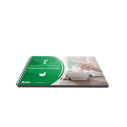 Registre des Préparations Officinales, format A4, 200 pages foliotées