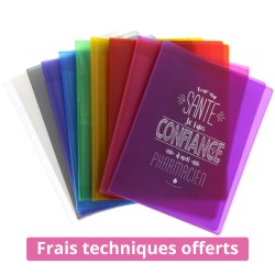Porte ordonnance 3 poches - PVC Cristal