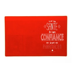 Porte ordonnance 3 poches - PVC Cristal