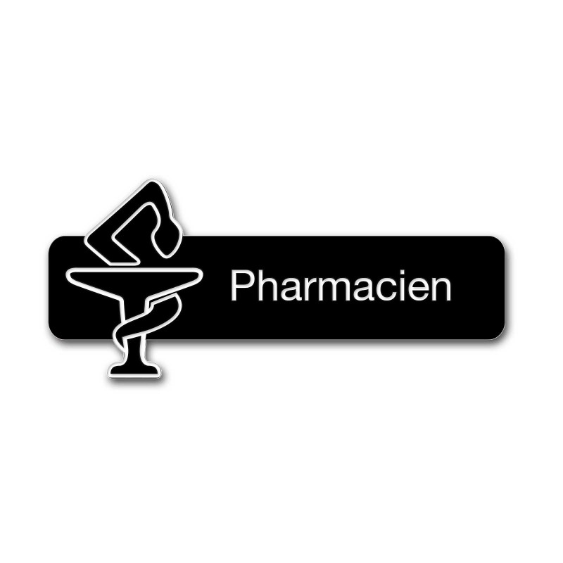 Badge pharmacien avec caducée