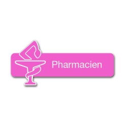 Badge pharmacien avec caducée