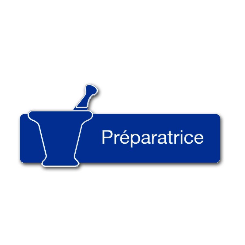 Badge Préparatrice avec mortier