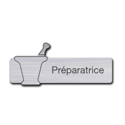 Badge Préparatrice avec mortier