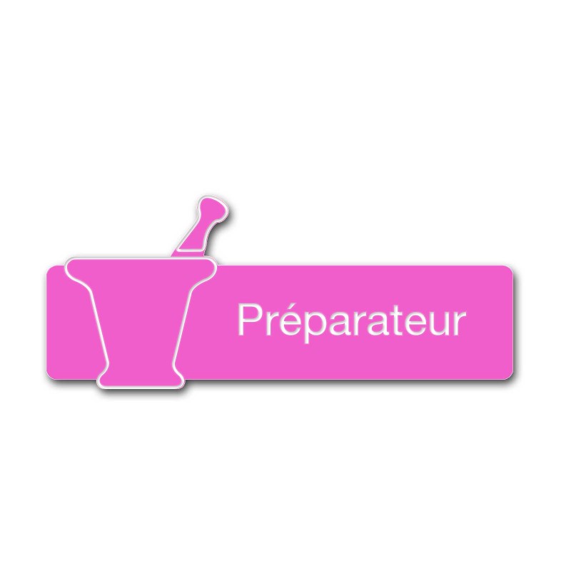 Badge Préparateur avec mortier