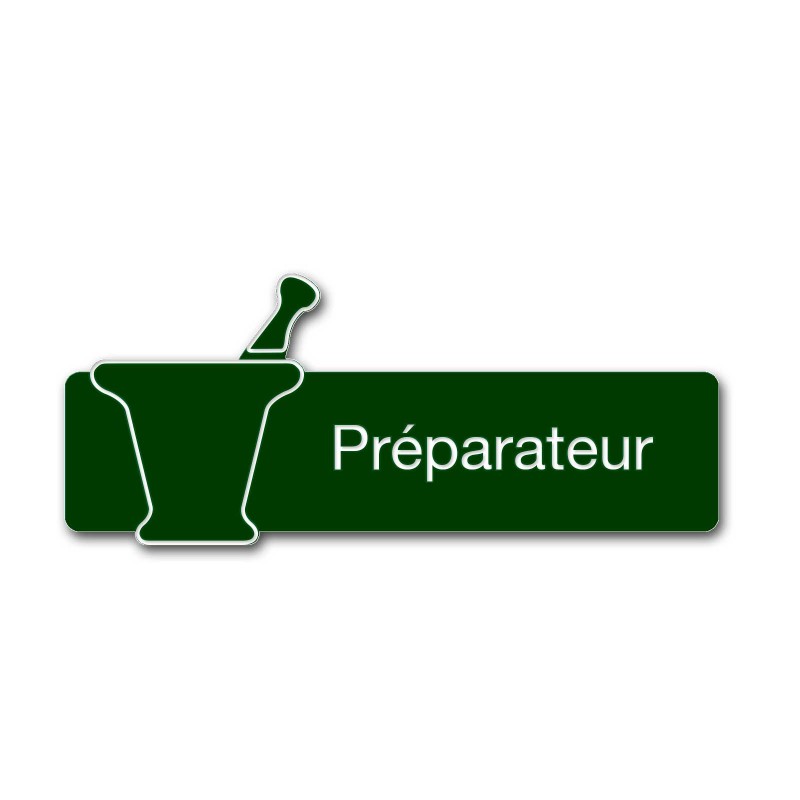 Badge Préparateur avec mortier