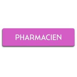 Badge Pharmacien rectangulaire