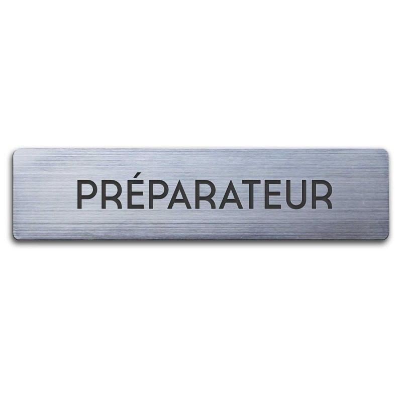 Badge Préparateur rectangulaire