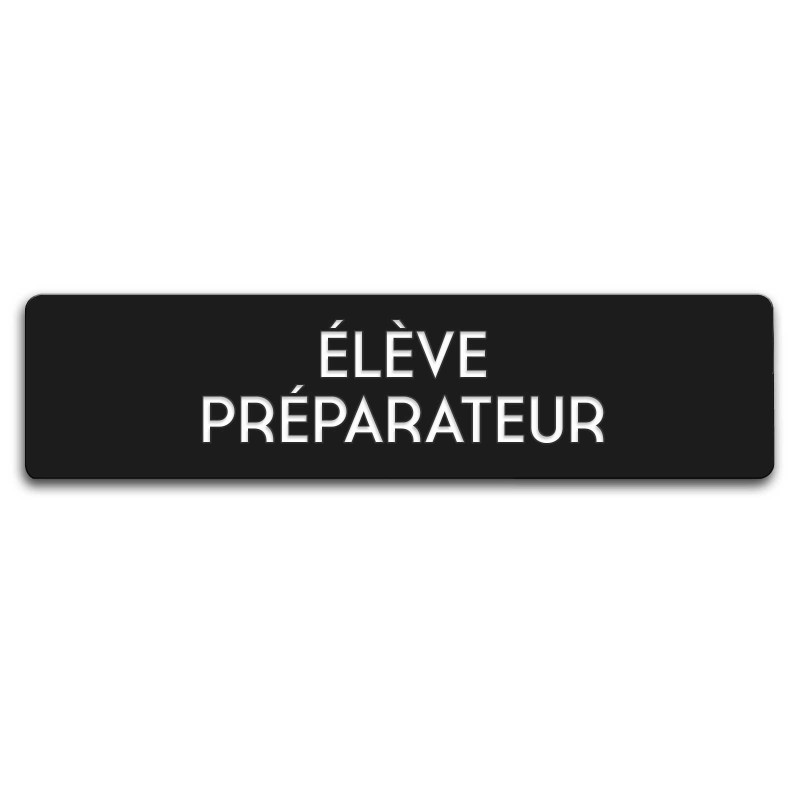 Badge Élève préparateur rectangulaire