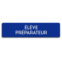 Badge Élève préparateur rectangulaire