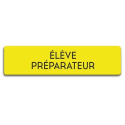 Badge Élève préparateur rectangulaire