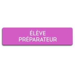Badge Élève préparateur rectangulaire