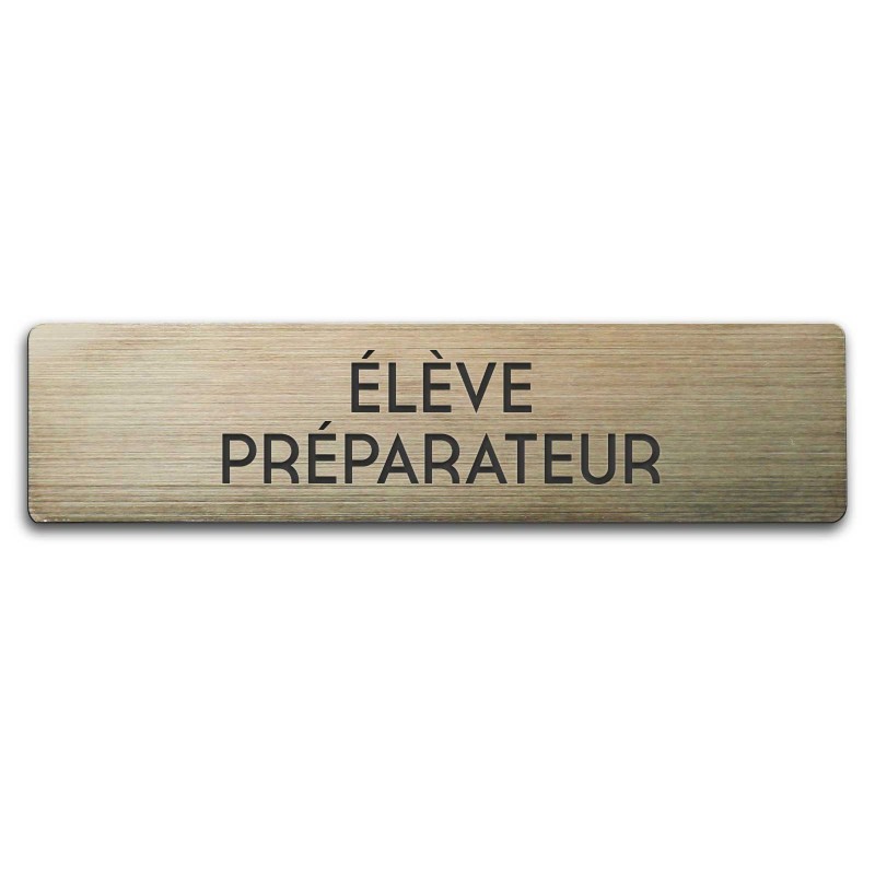 Badge Élève préparateur rectangulaire