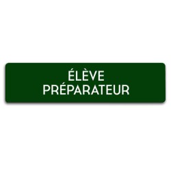 Badge Élève préparateur rectangulaire